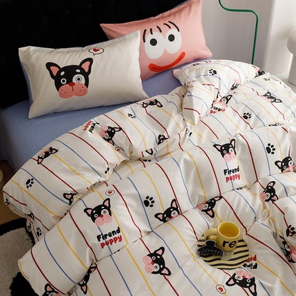 珺柔家纺 2024年款13070全棉数码印花四件套 好运爱妮