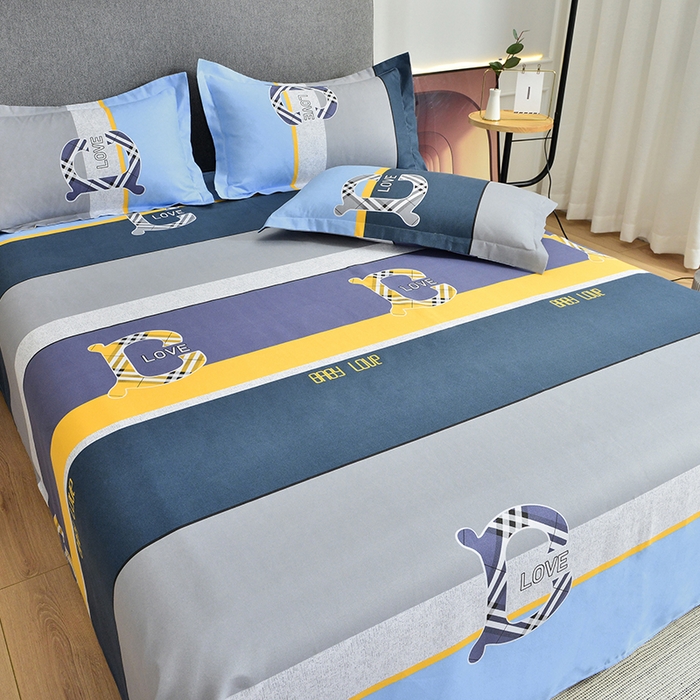 91家纺网 家纺一手货源 找家纺 北部居 2024新款加厚化纤四件套 畅想之旅