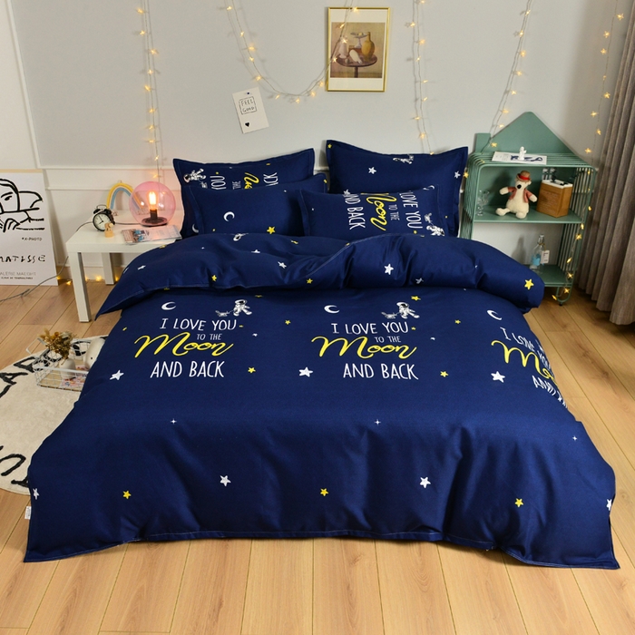 91家纺网 家纺一手货源 找家纺 北部居 2024新款加厚化纤单被套 星际穿越