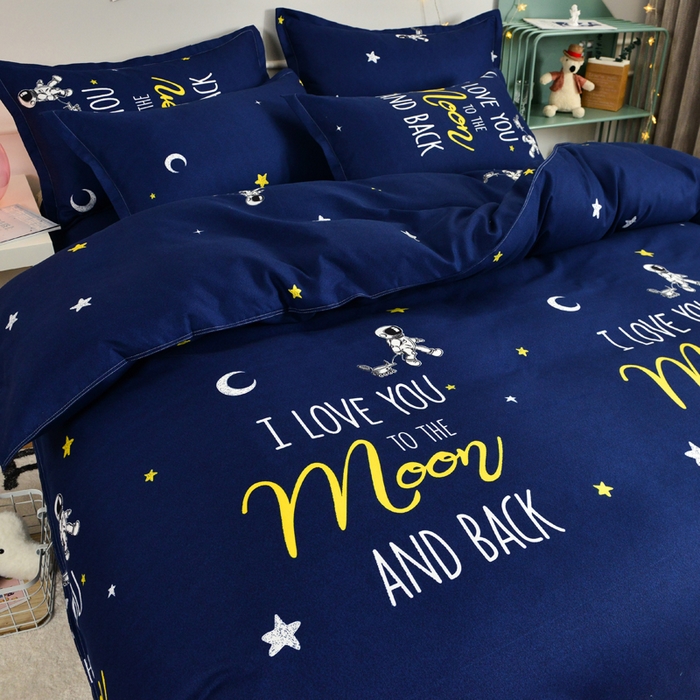 91家纺网 家纺一手货源 找家纺 北部居 2024新款加厚化纤单被套 星际穿越