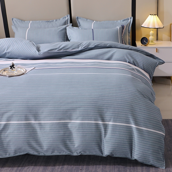 91家纺网 家纺一手货源 找家纺 北部居 2025新款加厚化纤单被套 浪漫-灰