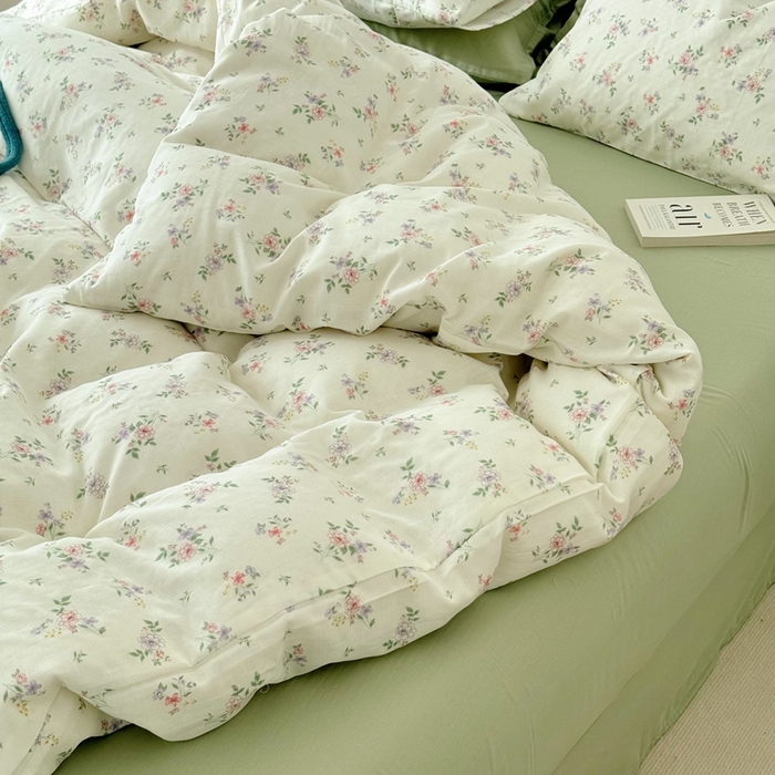 91家纺网 家纺一手货源 找家纺 安莱生活 2024新款高奢全棉新疆棉双层纱四件套 槾椿