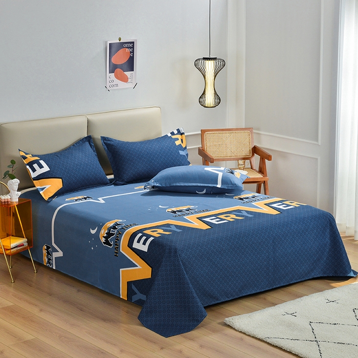 91家纺网 家纺一手货源 找家纺 北部居 2024新款加厚化纤四件套 缤纷青春