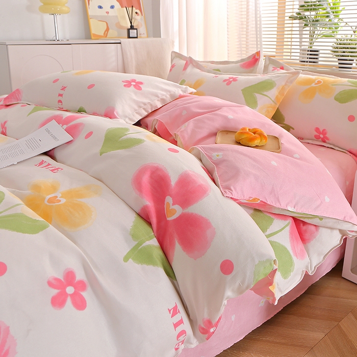 91家纺网 家纺一手货源 找家纺 北部居 2025新款加厚化纤单被套 花曼