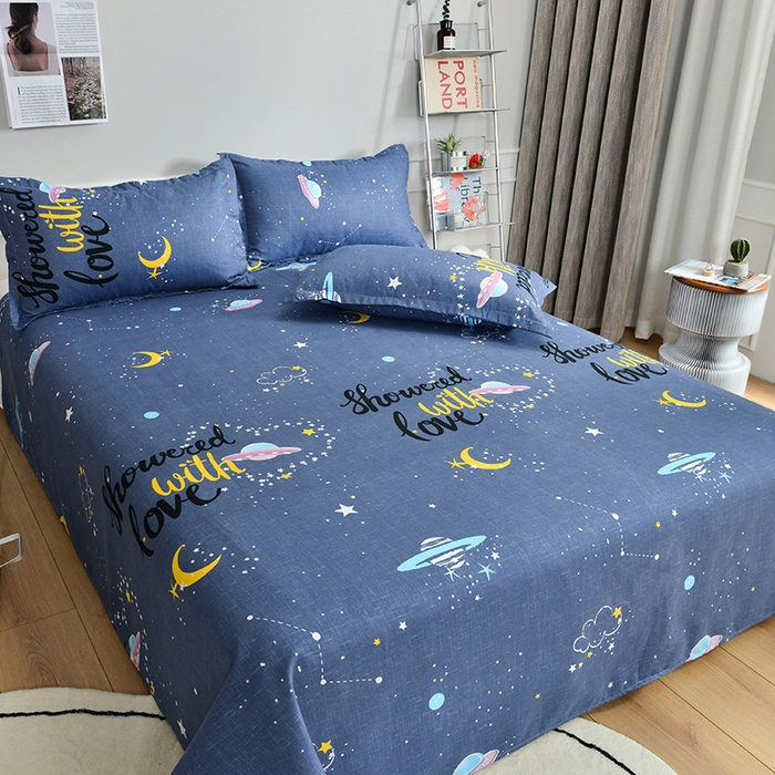 91家纺网 家纺一手货源 找家纺 北部居 2024新款加厚化纤四件套 发现爱