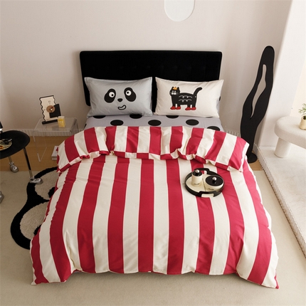 91家纺网 家纺一手货源 找家纺 珺柔家纺 2024年款13070全棉数码印花四件套 酷儿