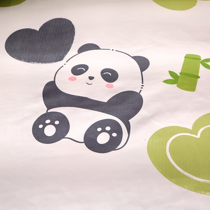 91家纺网 家纺一手货源 找家纺 北部居 2025新款加厚化纤单被套 熊猫