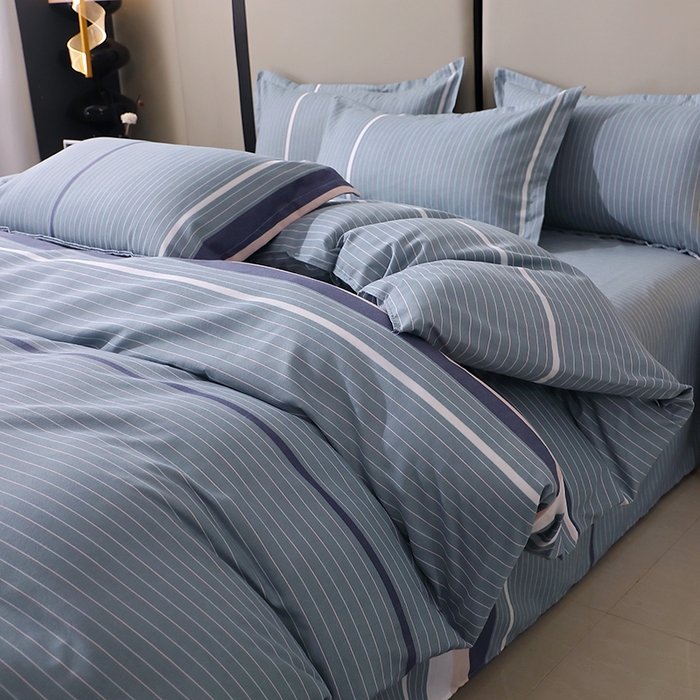 91家纺网 家纺一手货源 找家纺 北部居 2025新款加厚化纤单被套 浪漫-灰