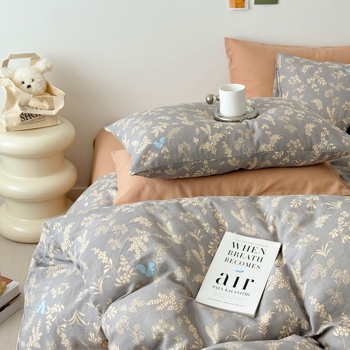 91家纺网 家纺一手货源 找家纺 安莱生活 2024新款高奢全棉新疆棉双层纱四件套 森屿