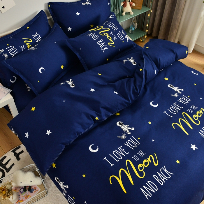 91家纺网 家纺一手货源 找家纺 北部居 2024新款加厚化纤单被套 星际穿越