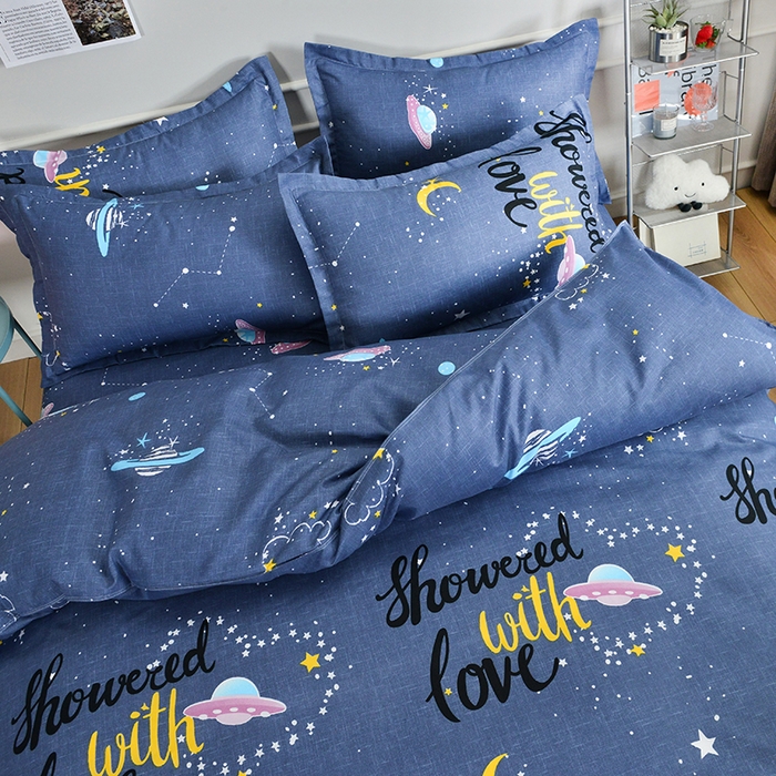 91家纺网 家纺一手货源 找家纺 北部居 2024新款加厚化纤四件套 发现爱