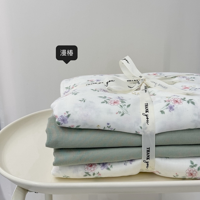 91家纺网 家纺一手货源 找家纺 安莱生活 2024新款高奢全棉新疆棉双层纱四件套 槾椿