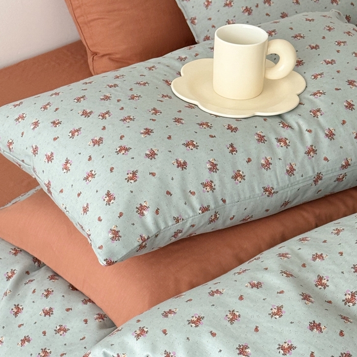 91家纺网 家纺一手货源 找家纺 安莱生活 2024新款高奢全棉新疆棉双层纱四件套 中古花