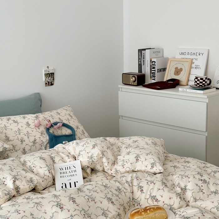 91家纺网 家纺一手货源 找家纺 安莱生活 2024新款高奢全棉新疆棉双层纱四件套 含香