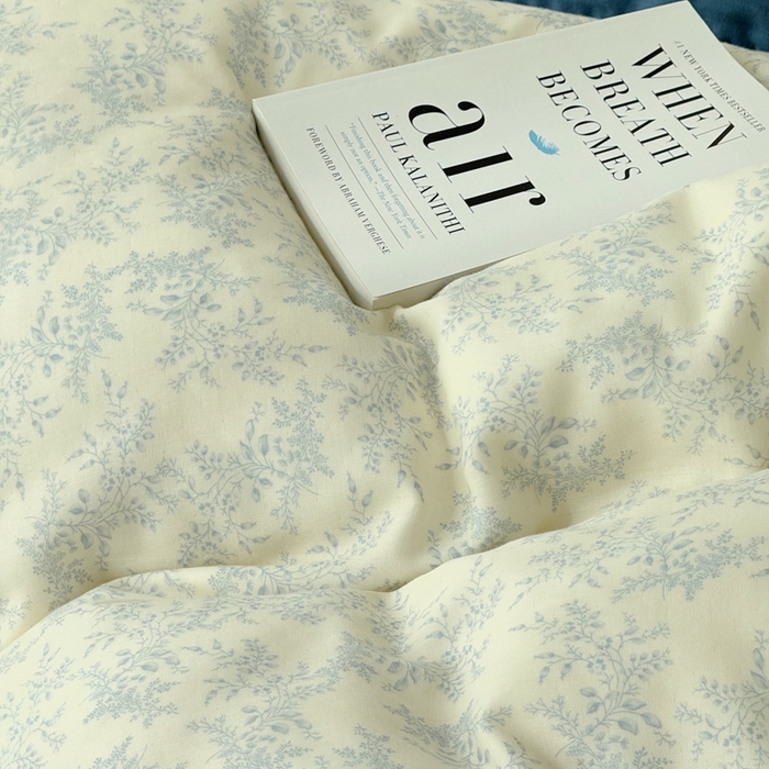 91家纺网 家纺一手货源 找家纺 安莱生活 2024新款高奢全棉新疆棉双层纱四件套 清风