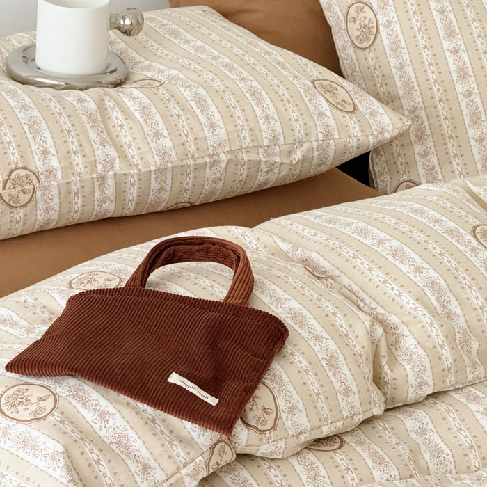 91家纺网 家纺一手货源 找家纺 安莱生活 2024新款高奢全棉新疆棉双层纱四件套 赫本小姐