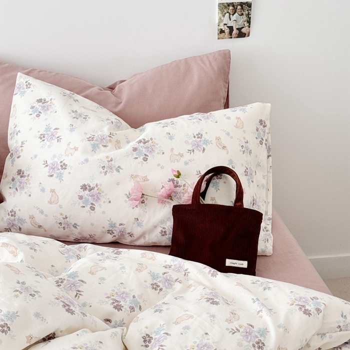 91家纺网 家纺一手货源 找家纺 安莱生活 2024新款高奢全棉新疆棉双层纱四件套 慵懒午后