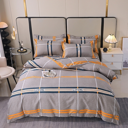 北部居 2024新款加厚化纤四件套 可可西里