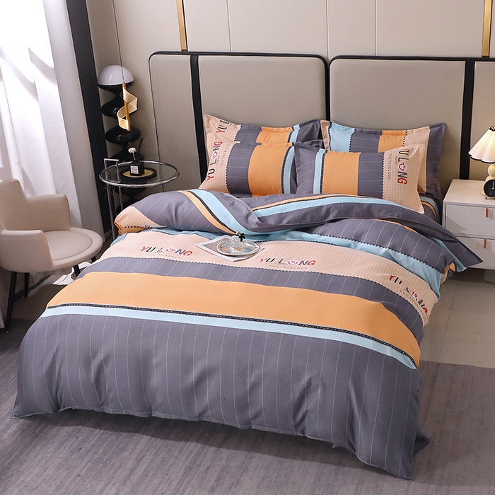 91家纺网 家纺一手货源 找家纺 北部居 2024新款加厚化纤四件套 孟菲斯