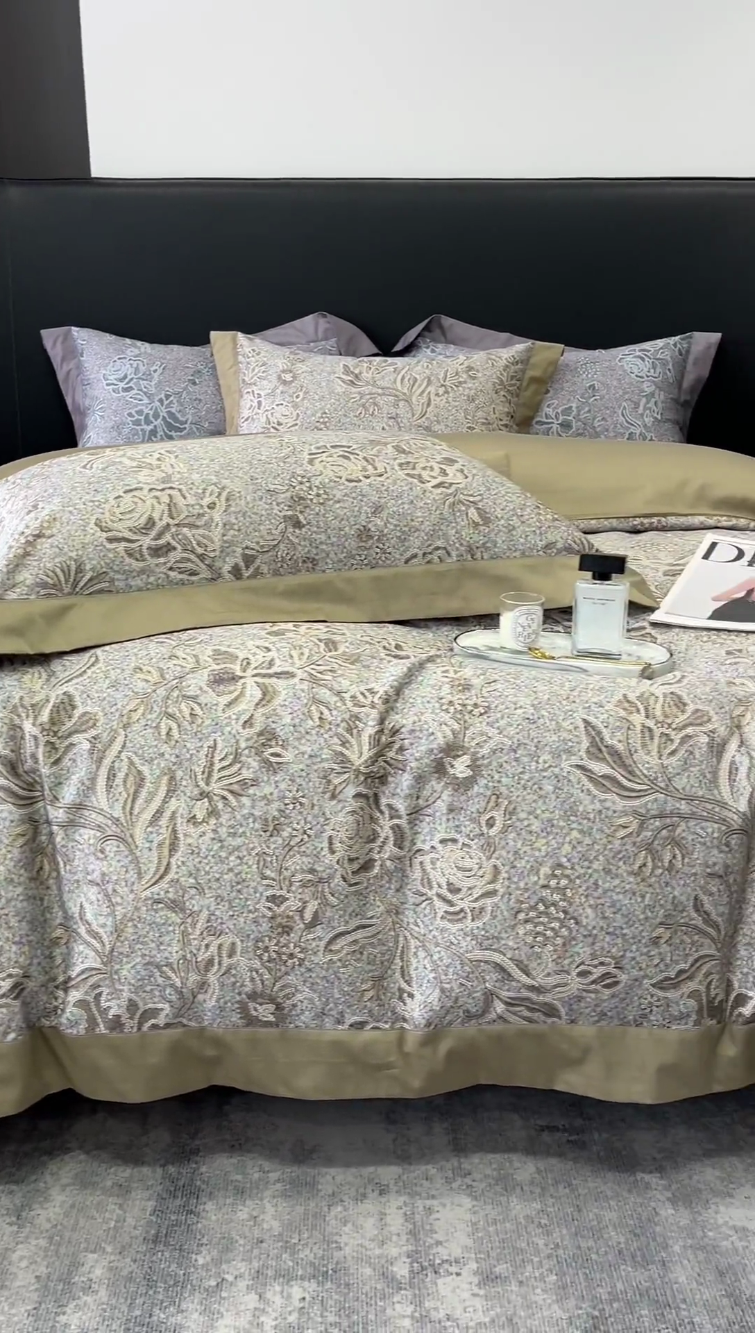 91家纺网 家纺一手货源 找家纺 鹿班家居 2024新款100支长绒棉系列——古堡印象 场景一（标准会员-20） 麦穗色