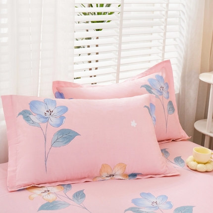 名优家纺 2024新款13070全棉印花系列单品枕套 清秀华韵