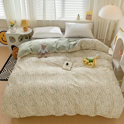 91家纺网 家纺一手货源 找家纺 （总）富馨莱 2024年新款13372纯棉小清新单被套