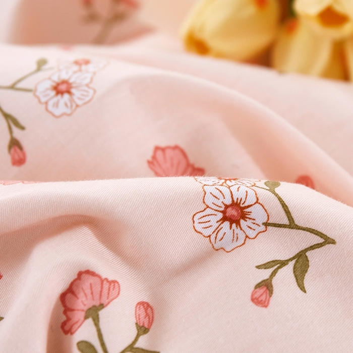 91家纺网 家纺一手货源 找家纺 名优家纺 2024新款13070全棉印花系列单品枕套 春意悠悠