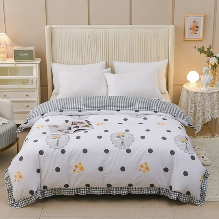 91家纺网 家纺一手货源 找家纺 （总）爱妮玖玖家纺 2023新款全棉40支集锦系列-花边被套汇总