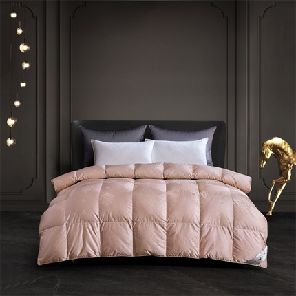 91家纺网 家纺一手货源 找家纺 （总）华盛家纺  2024新款高档皇室真丝鹅绒被1真丝提花羽绒冬被春秋被全静音