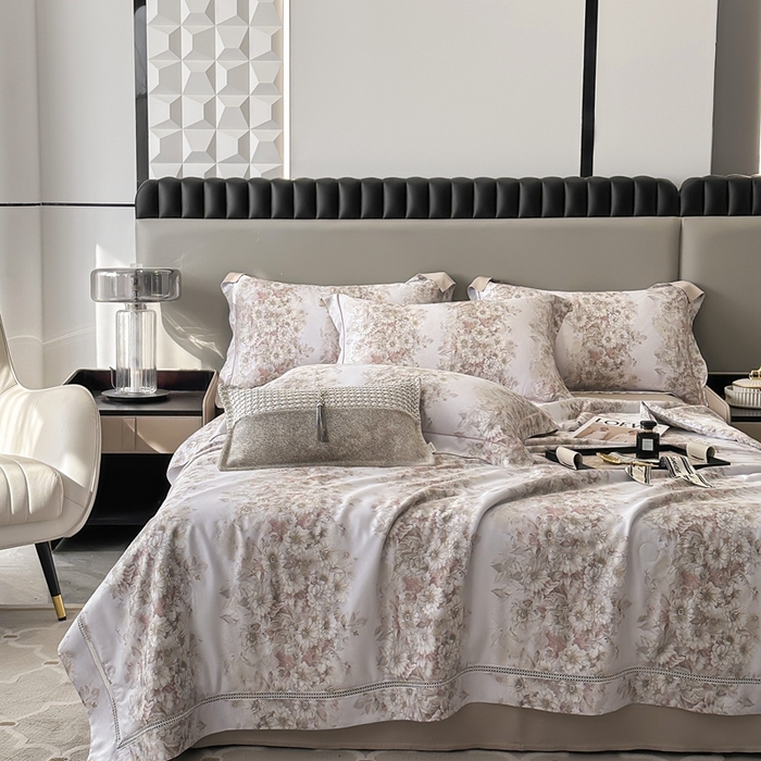 91家纺网 家纺一手货源 找家纺 娇逸家居 2024新款40天丝莫代尔镂空款夏凉被（第二批） 伯利兹-咖