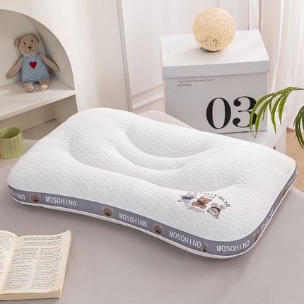 91家纺网 家纺一手货源 找家纺 （总）织布人 2024新款枕芯针织卡通小熊亲子组合枕儿童学生成人枕定型护颈枕