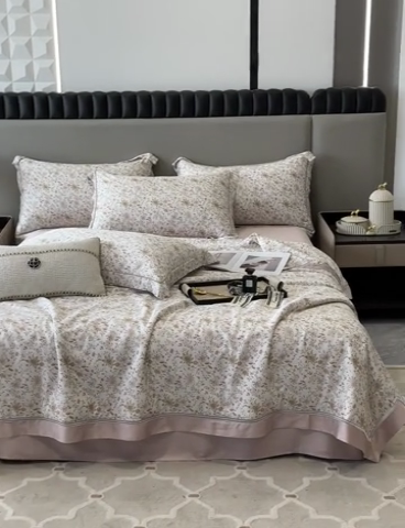 91家纺网 家纺一手货源 找家纺 娇逸家居 2024新款40天丝莫代尔镂空款夏凉被（第二批） 乐芙