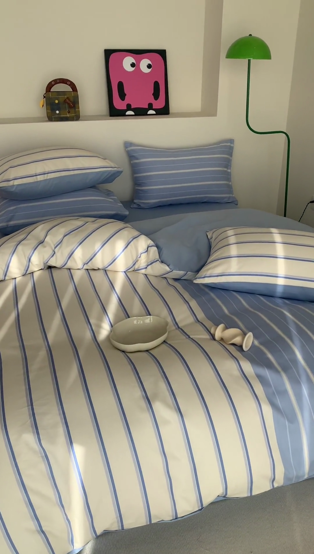 91家纺网 家纺一手货源 找家纺 （总）澳萝拉 2024新款全棉条纹大版四件套