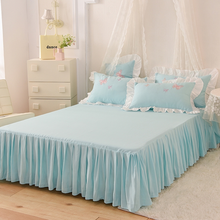 91家纺网 家纺一手货源 找家纺 欧冠家纺 2024四季款云锦棉刺绣绣花四件套-羽蝶 羽蝶-碧绿