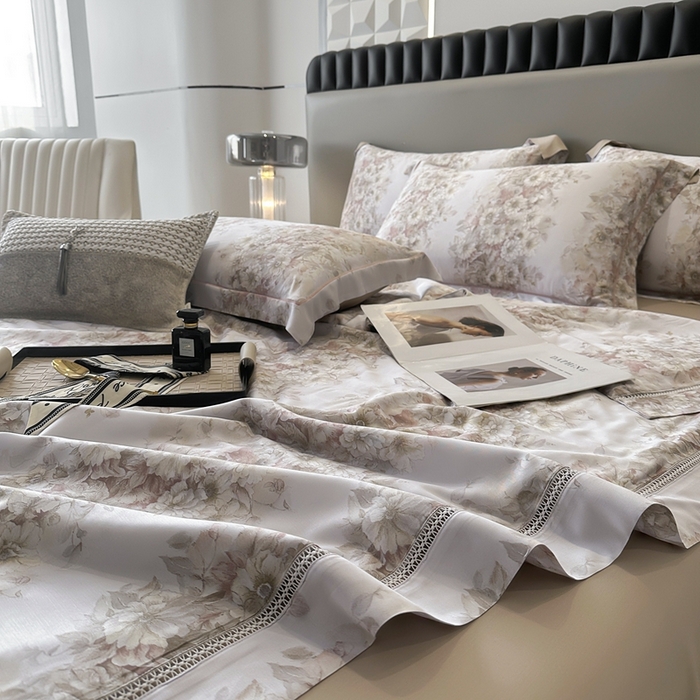 91家纺网 家纺一手货源 找家纺 娇逸家居 2024新款40天丝莫代尔镂空款夏凉被（第二批） 伯利兹-咖