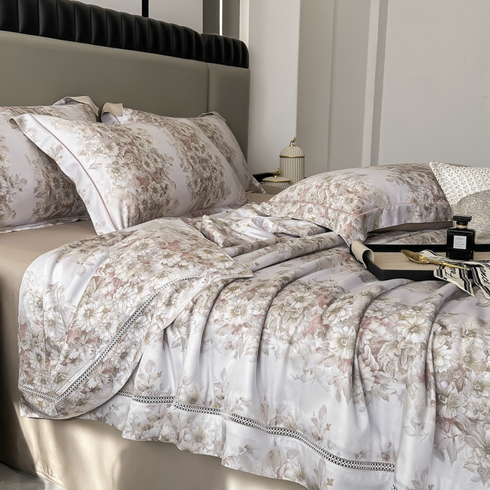 91家纺网 家纺一手货源 找家纺 娇逸家居 2024新款40天丝莫代尔镂空款夏凉被（第二批） 伯利兹-咖