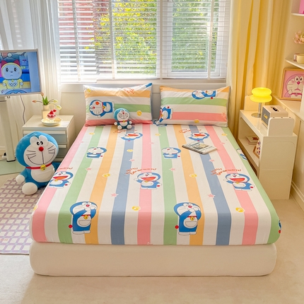 桃子家居 2024新款哆啦A梦叮当猫纯棉单品单床笠 单品-梦幻叮当