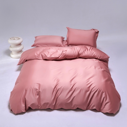 91家纺网 家纺一手货源 找家纺 （总）锦彩2025新款正宗50双股长绒棉50*50支贡缎长绒棉轻奢四件套简约单品纯色系列（可定制）