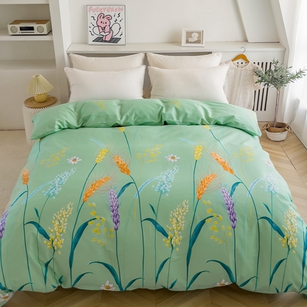 91家纺网 家纺一手货源 找家纺 （总）棉乐町家居 2025新款纯棉四件套斜纹印花被套全棉被套