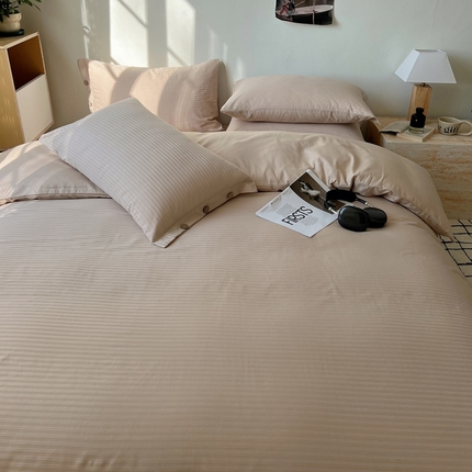 91家纺网 家纺一手货源 找家纺 （总）三朵家纺 2024新款春夏无印侘寂风提花四件套