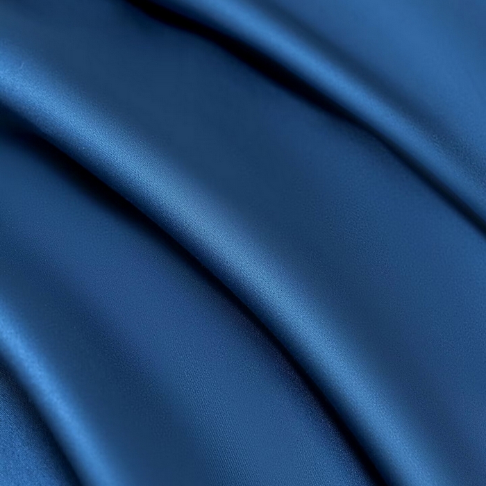 91家纺网 家纺一手货源 找家纺 锦彩家居  2025新款50*50支纯色长绒棉单品枕套 普鲁士蓝