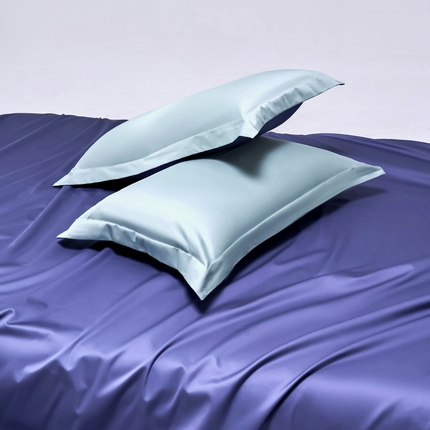 91家纺网 家纺一手货源 找家纺 （总）锦彩 2025新款正宗50双股长绒棉50*50支贡缎长绒棉轻奢四件套简约单品纯色系列（可定制）