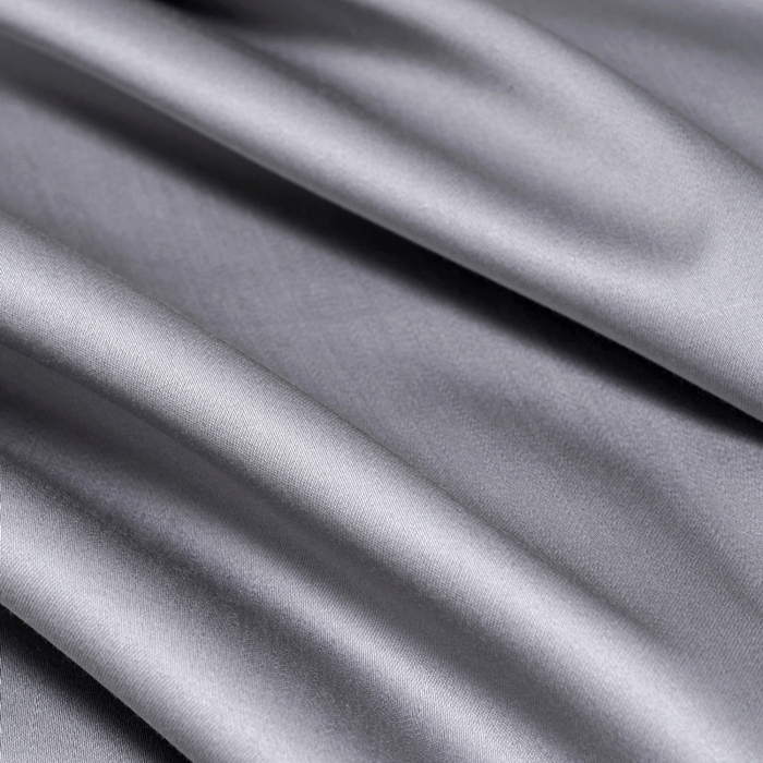 91家纺网 家纺一手货源 找家纺 锦彩家居  2025新款50*50支纯色长绒棉单品枕套 银灰