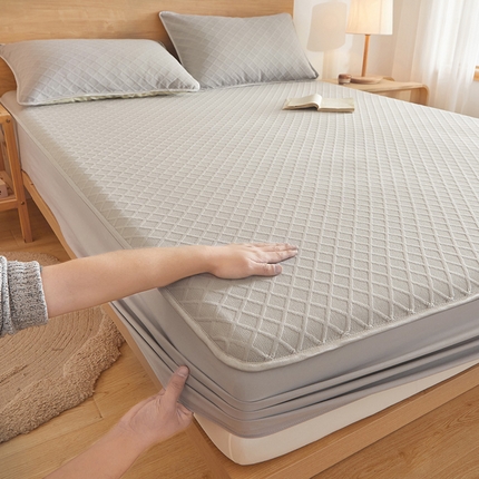 91家纺网 家纺一手货源 找家纺 伊人坊 2024新款A类云感针织棉床笠 诧寂灰