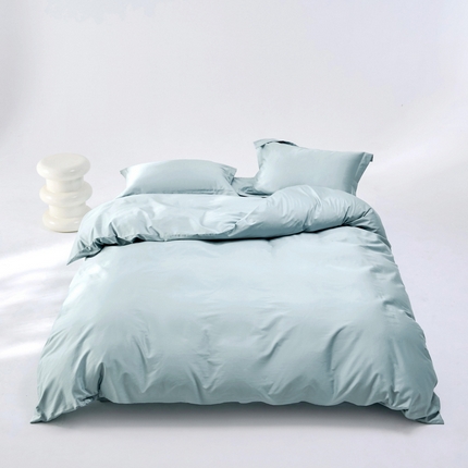 91家纺网 家纺一手货源 找家纺 （总）锦彩2025新款正宗50双股长绒棉50*50支贡缎长绒棉轻奢四件套简约单品纯色系列（可定制）