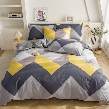 91家纺网 家纺一手货源 找家纺 （总）棉乐町家居 2025新款纯棉四件套斜纹印花四件套全棉四件套