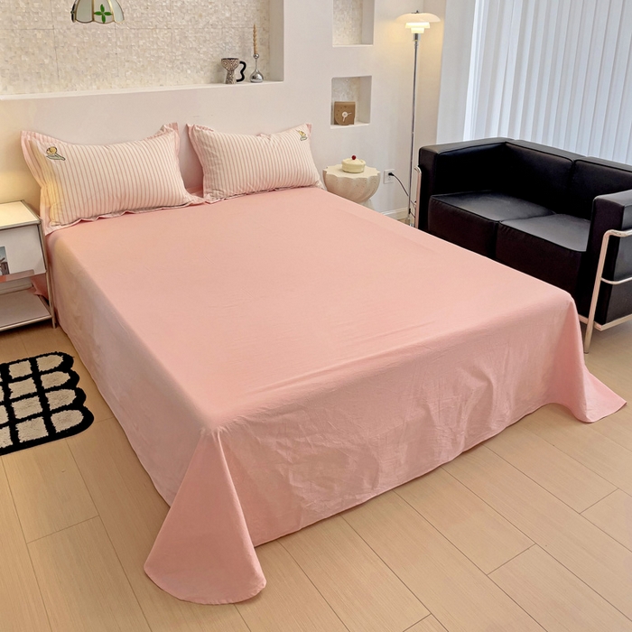 91家纺网 家纺一手货源 找家纺 （总）娜娜 2024新款全棉色织水洗棉套件