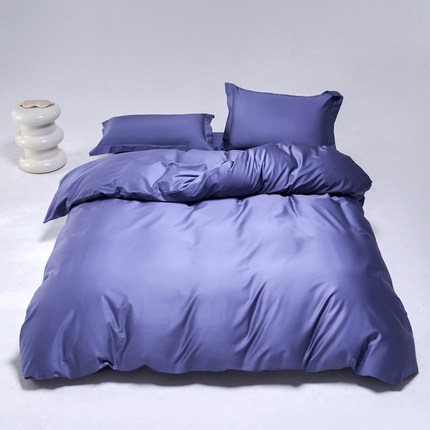 91家纺网 家纺一手货源 找家纺 （总）锦彩2025新款正宗50双股长绒棉50*50支贡缎长绒棉轻奢四件套简约单品纯色系列（可定制）