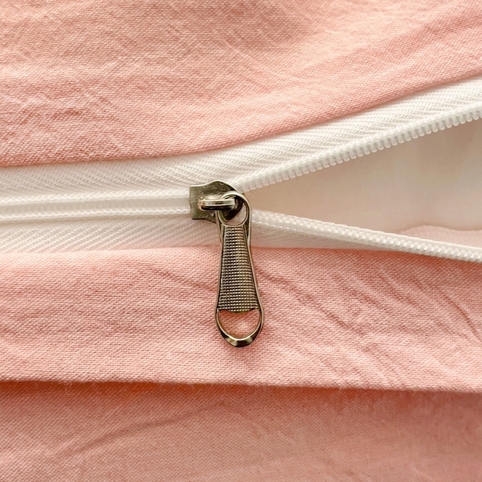 91家纺网 家纺一手货源 找家纺 娜娜 2024新款全棉色织水洗棉套件 俏皮兔-粉