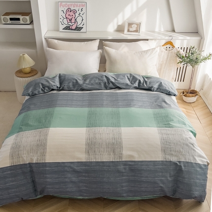 91家纺网 家纺一手货源 找家纺 （总）棉乐町家居 2025新款纯棉四件套斜纹印花被套全棉被套